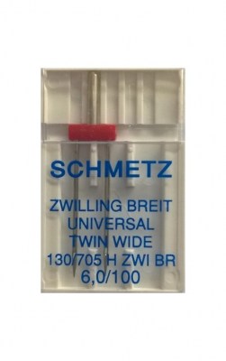 SCHMETZ AGO UNIVERSALE GEMELLO NO. 6,0 - SCHMETZ UNIVERASL ZWILLINGSNADEL NR. 6,0